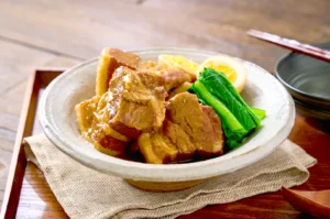 japanese kakuni braised pork belly bowl