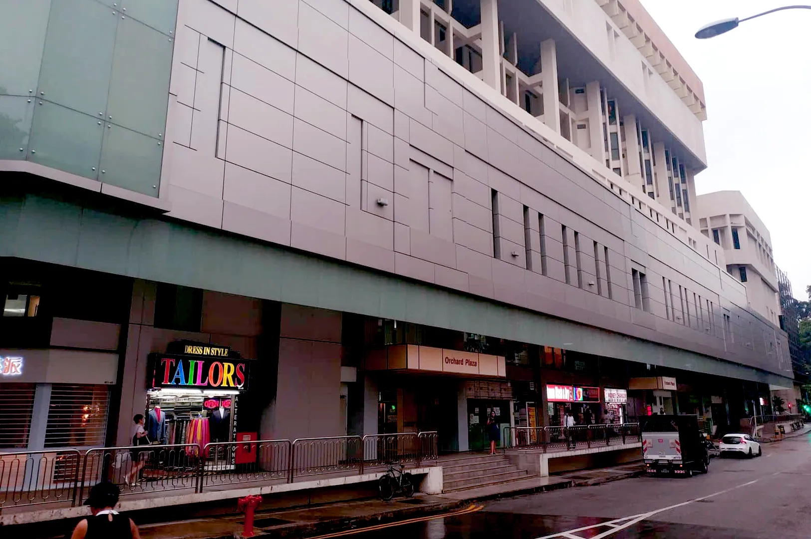 Orchard Plaza exterior along Orchard Road Singapore