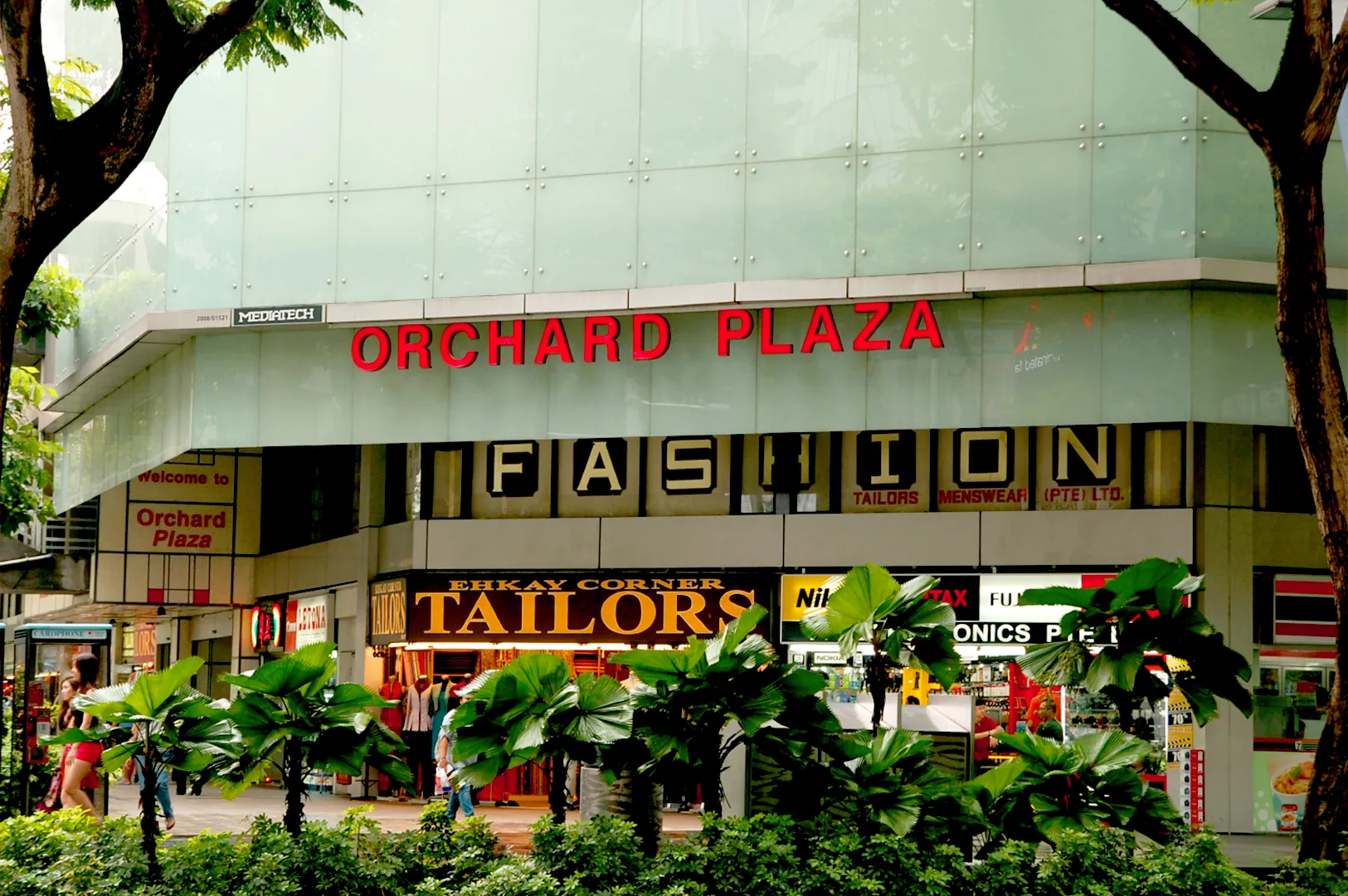 Orchard Plaza shopping mall facade in Singapore